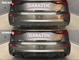 Audi A3 (2021-Sonrası) Hatchback S-Line 4 Egzoz Difüzör