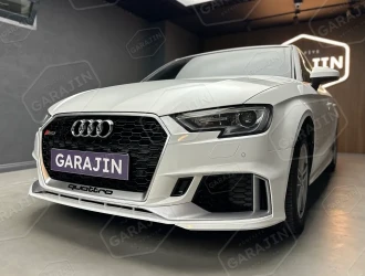 Audi A3 Makyajlı (2016-2020) Sedan RS3 Krom Ön Tampon ve Panjur Seti