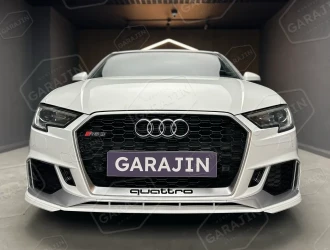 Audi A3 Makyajlı (2016-2020) Sedan RS3 Krom Ön Tampon ve Panjur Seti
