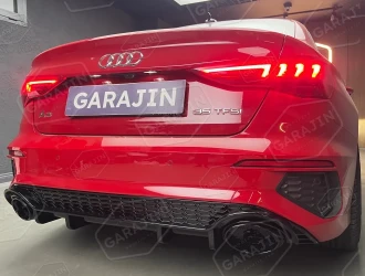 Audi A3 (2021-Sonrası) Sedan S Line RS3 Difüzör Egzoz Seti