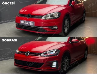 Golf 7 Uyumlu 7.5 GTI Ön Tampon ve Panjur Seti