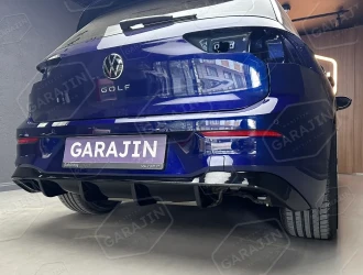 Golf 8 R Difüzör 4 Egzoz - Parlak Siyah