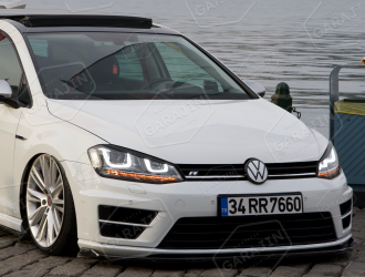 Golf 7 Çift U Led Far Kayar Sinyal Krom Full Led