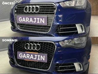Audi A1 (2011-2015) RS1 Siyah Panjur Krom Çerçeve