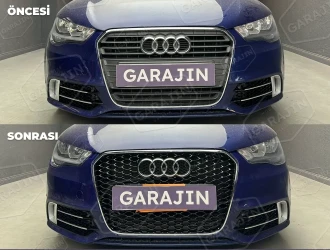 Audi A1 (2011-2015) RS1 Siyah Panjur Krom Çerçeve