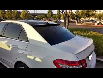 E Serisi W212 (2009-2012) Cam Üstü Spoiler - Parlak Siyah