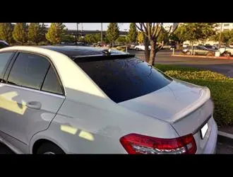 E Serisi W212 (2009-2012) Cam Üstü Spoiler - Parlak Siyah