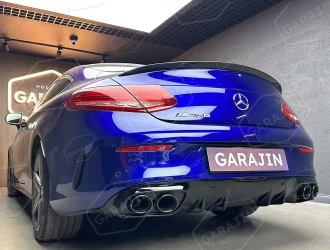 C Serisi W205 (2015-2018) Coupe C43 Difüzör ve Siyah Egzoz Seti