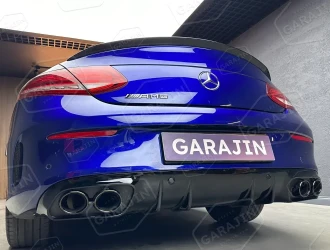 C Serisi W205 (2015-2018) Coupe C43 Difüzör ve Siyah Egzoz Seti