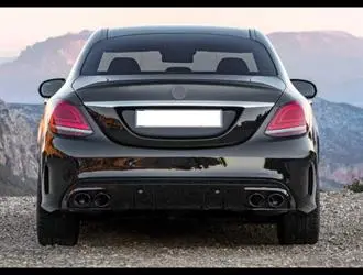 C Serisi W205 (2015-2018) C43 Difüzör ve Siyah Egzoz Seti