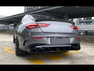 CLA W118 (2019-Sonrası) CLA45 Difüzör ve Siyah Egzoz Seti