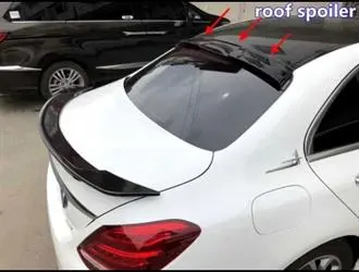 C Serisi W205 Makyajlı (2018-2021) Cam Üstü Spoiler - Parlak Siyah