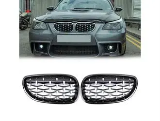 E60 Krom Çerçeve Diamond Panjur