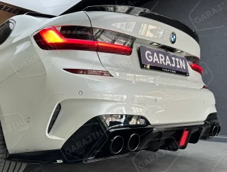 G20 M3 Görünüm GTS Difüzör Seti (Çakarlı ve Egzozlu)
