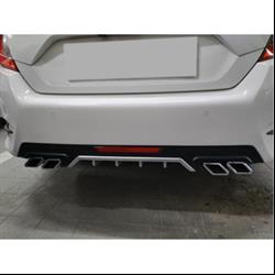 Civic FC5 Silver Kare Egzoz Difüzör