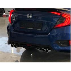 Civic FC5 Parlak Siyah 4 Egzoz Difüzör