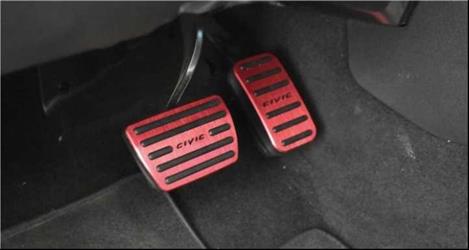 Civic FC5 2 Parça Kırmızı Geçme Model Pedal Seti
