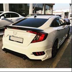 Civic FC5 Boyasız ışıksız Turbo Spoiler