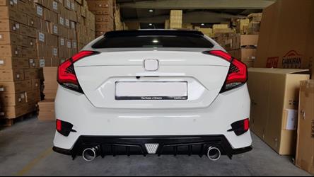 Civic FC5 Transparan Omurga Led Stop