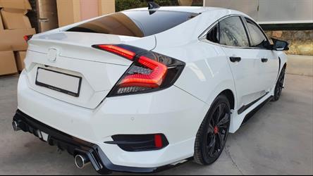 Civic FC5 Transparan Omurga Led Stop