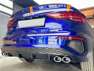 Audi A3 (2021-Sonrası) Sedan S-Line 4 Egzoz Difüzör