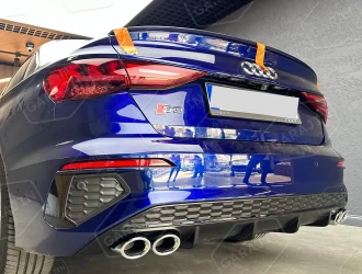 Audi A3 (2021-Sonrası) Sedan S-Line 4 Egzoz Difüzör