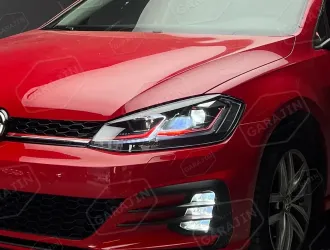 Golf 7 (2012-2016) Uyumlu Golf 7.5 GTI Kırmızı J Led Far