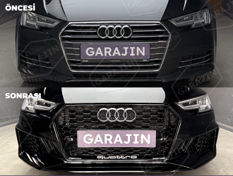 Audi A4 (2016-2019) RS4 Ön Tampon ve Panjur Seti