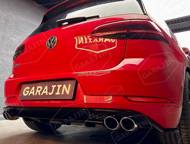 Golf 7 (2012-2016) Uyumlu Golf 7.5 R Arka Tampon ve Difüzör