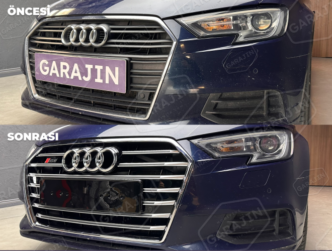 Audi A3 Makyajlı (2016-2020) S3 Siyah Panjur