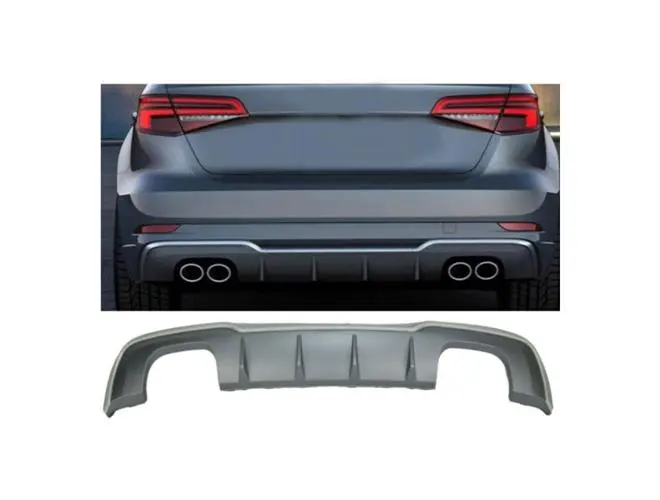 Audi A3 Makyajlı (2016-2020) Hatchback S3 Difüzör ve Egzoz Seti