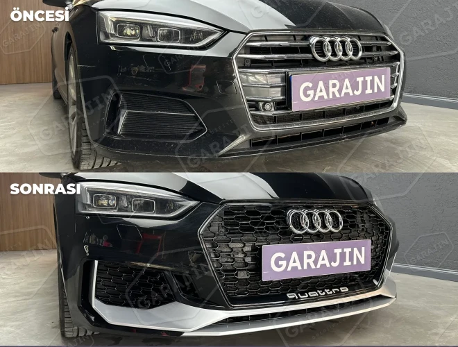 Audi A5 (2016-2023) RS5 Ön Tampon ve Panjur Seti