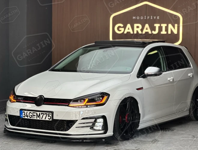Golf 7 Uyumlu 7.5 GTI Ön Tampon ve Panjur Seti