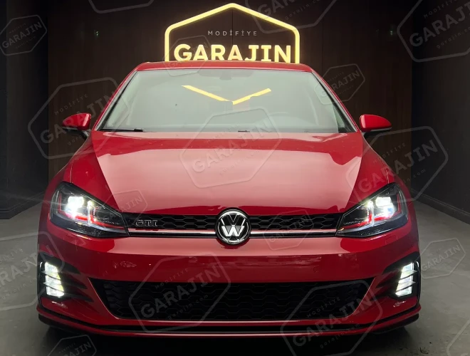 Golf 7 Uyumlu 7.5 GTI Ön Tampon ve Panjur Seti