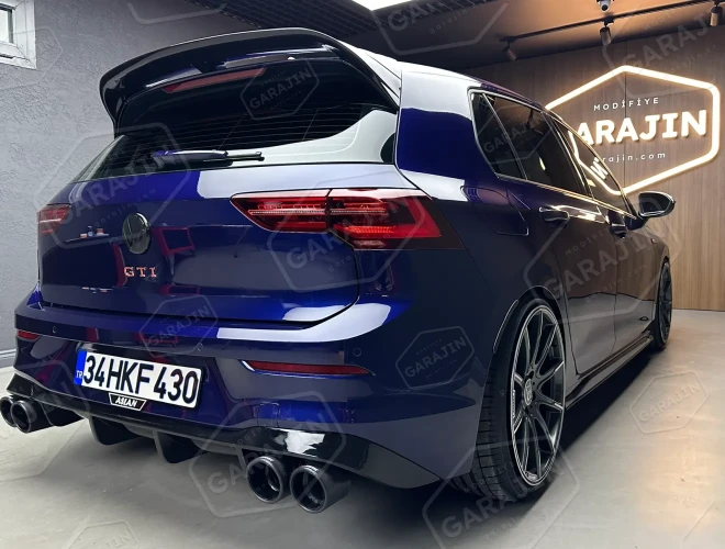 Golf 8 R Difüzör 4 Egzoz - Parlak Siyah