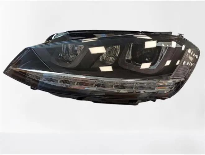 Golf 7 Çift U Led Far Krom