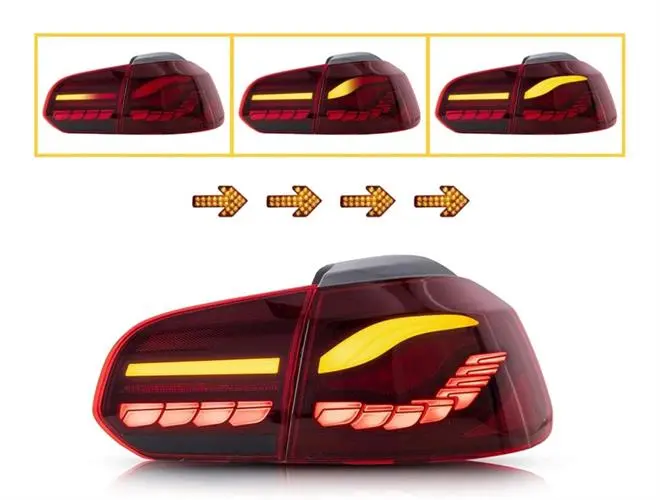 Golf 6 Dragon Kırmızı Led Stop