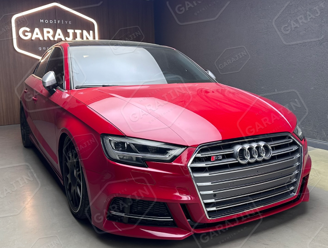 Audi A3 Makyajlı (2016-2020) Sedan S3 Ön Tampon ve Panjur Seti
