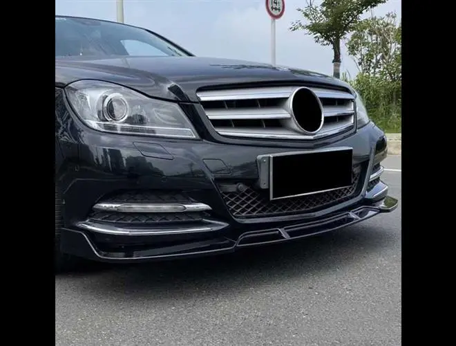 C Serisi W204 Makyajlı (2012-2014) Ön Lip Brabus - Parlak Siyah