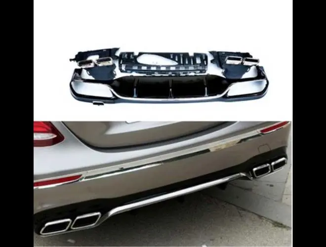 E Serisi W213 (2020-Sonrası) E63 Silver Difüzör Ve Silver Egzoz Seti