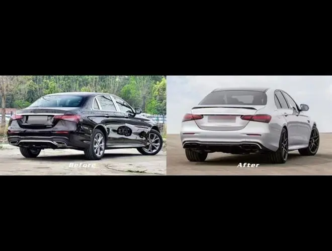 E Serisi W213 (2020-Sonrası) E63 Difüzör ve Siyah Egzoz Set