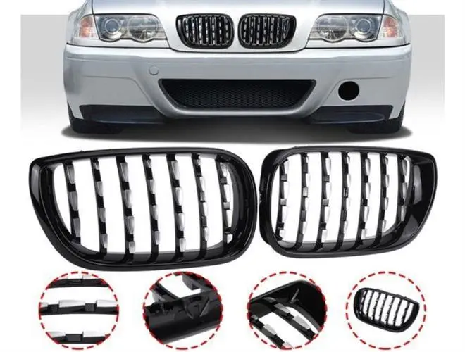 E46 Diamond Panjur - Parlak Siyah