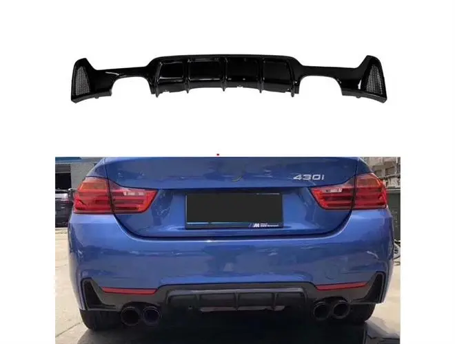 F32 M Difüzör Çift Çıkış Kalın - Parlak Siyah