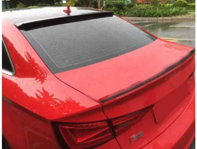 Audi A3 (2021-Sonrası) Sedan Cam Üstü Spoiler Piano Black