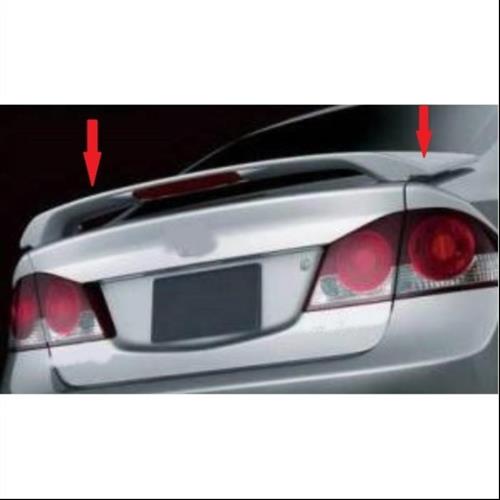 Civic FD6 Makyajlı Boyasız ışıklı Spoiler