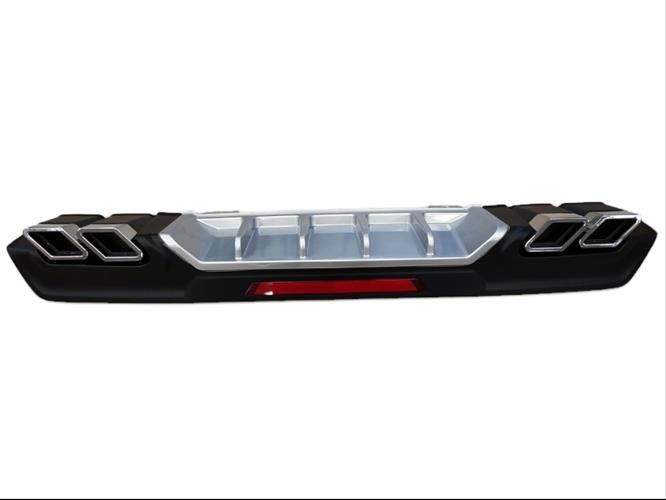 Civic FC5 Silver Kare Egzoz Difüzör