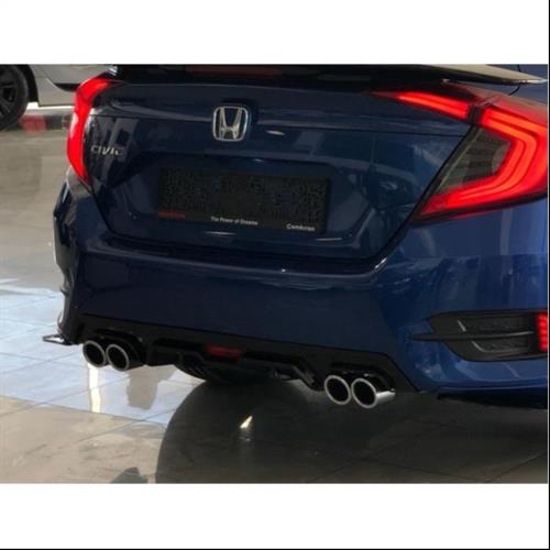 Civic FC5 Parlak Siyah 4 Egzoz Difüzör
