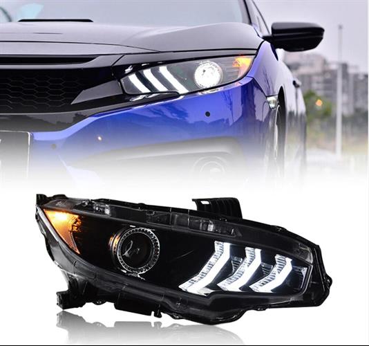 Civic FC5 Mustang Dizayn Animasayonlu Led Far Takımı