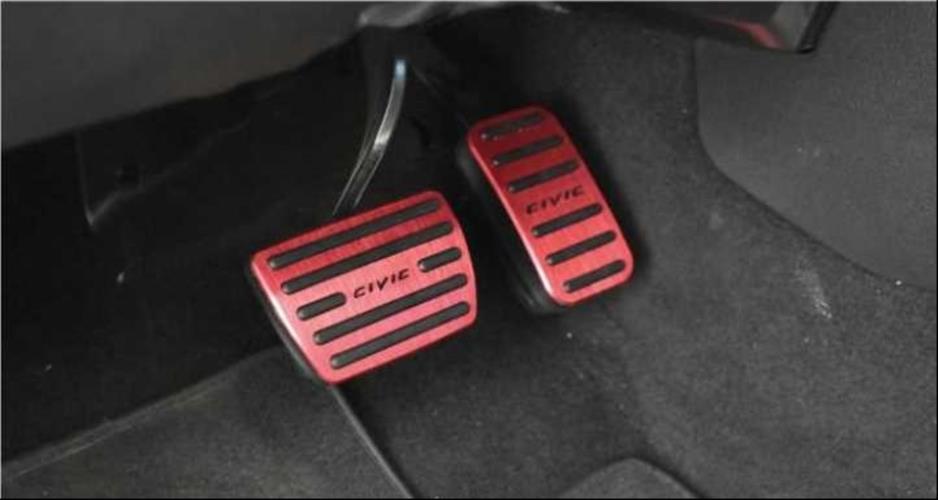 Civic FC5 2 Parça Kırmızı Geçme Model Pedal Seti