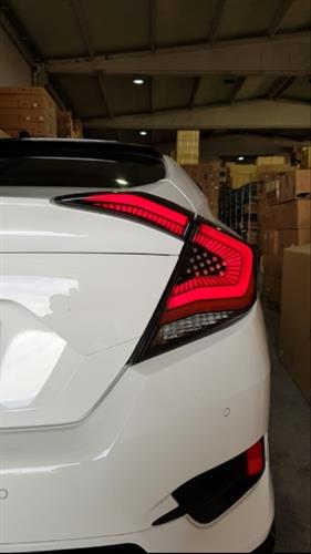 Civic FC5 Transparan Omurga Led Stop